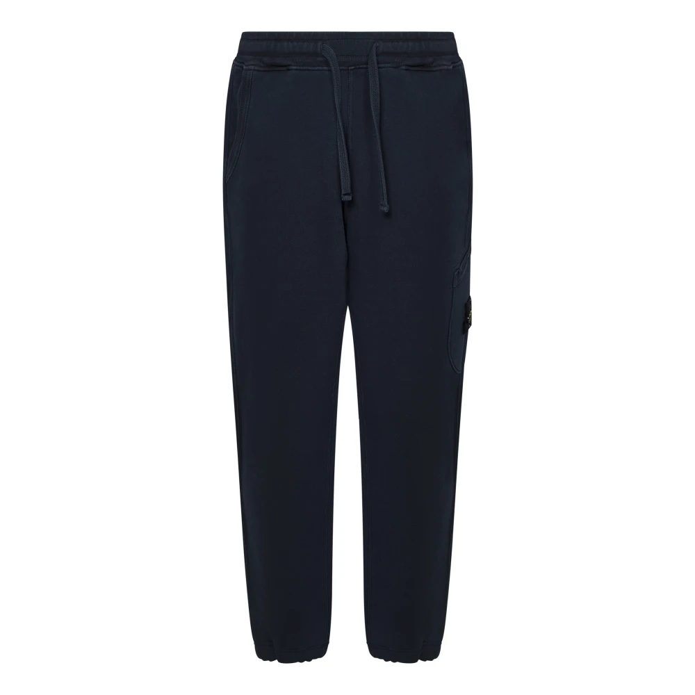 Stone Island Blauwe Getailleerde Broek Moderne Stijl Blue Heren