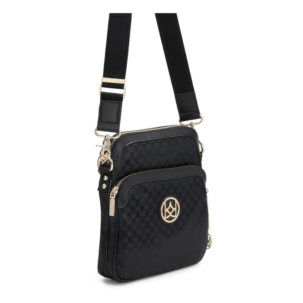 Kazar Dames zwarte messenger tas Black Dames