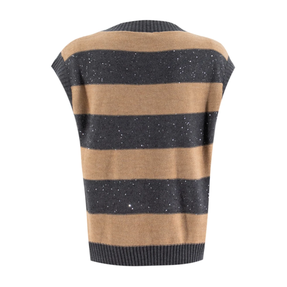 Le Tricot Perugia Pailletten Gebreide Shirt Multicolor Dames