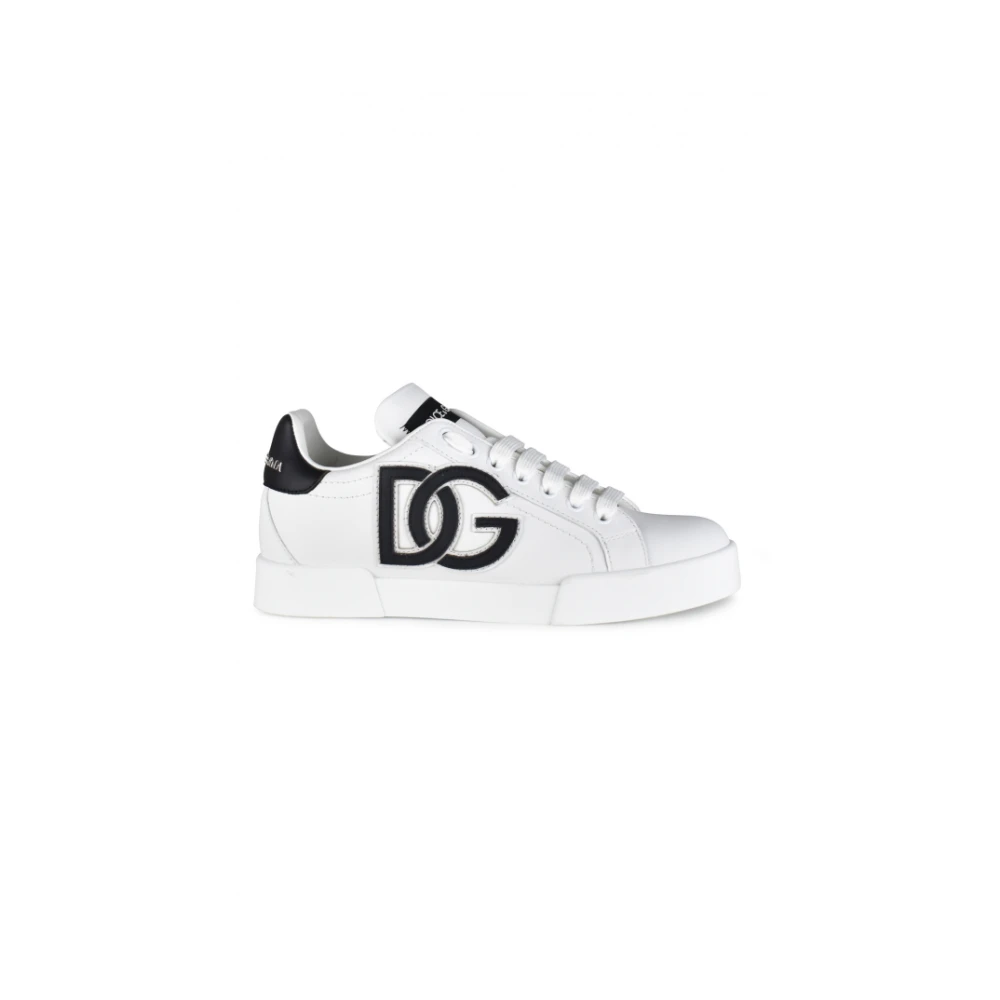 Dolce & Gabbana Damen Weiß Portofino Low Top Sneakers