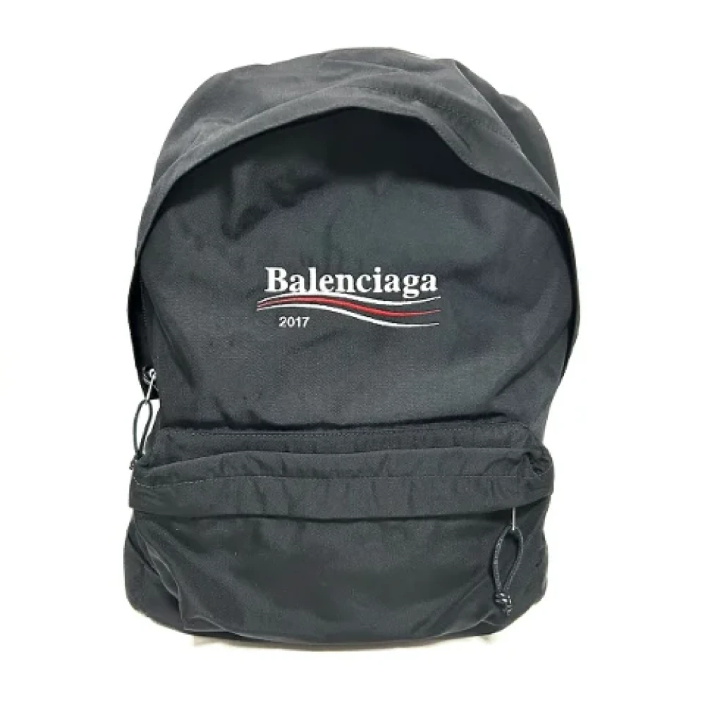 Balenciaga Vintage Pre-owned Polyester backpacks Black Dames