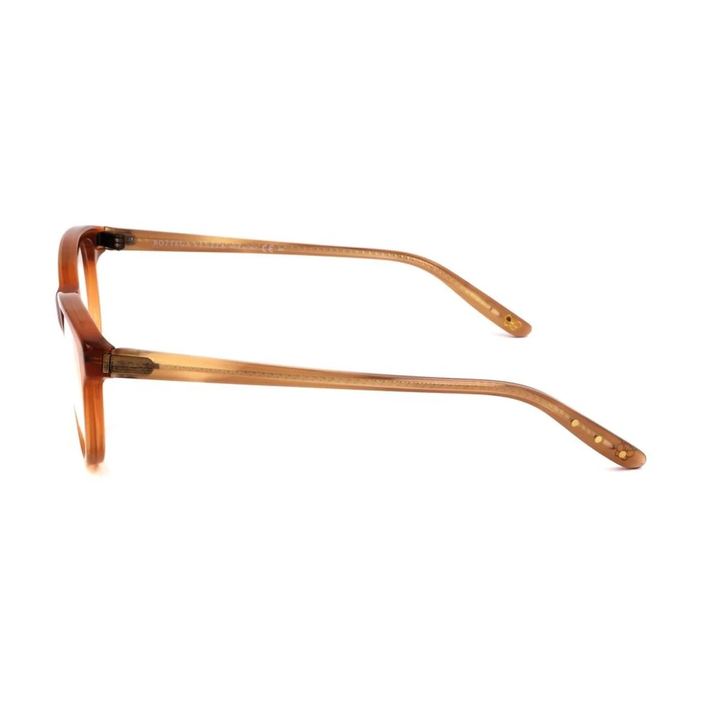 Bottega Veneta Bruine Acetaatframes met Beige Wijzerplaat Brown Dames