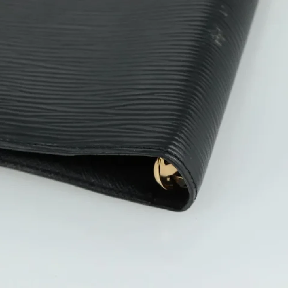 Louis Vuitton Vintage Pre-owned Leather home-office Black Dames