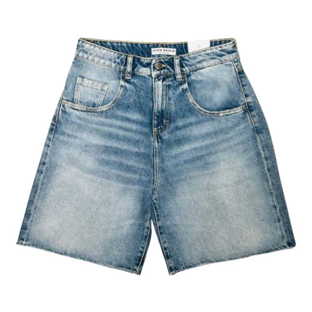 Icon Denim Women's Blue Denim Shorts, W28, Lea Shorts