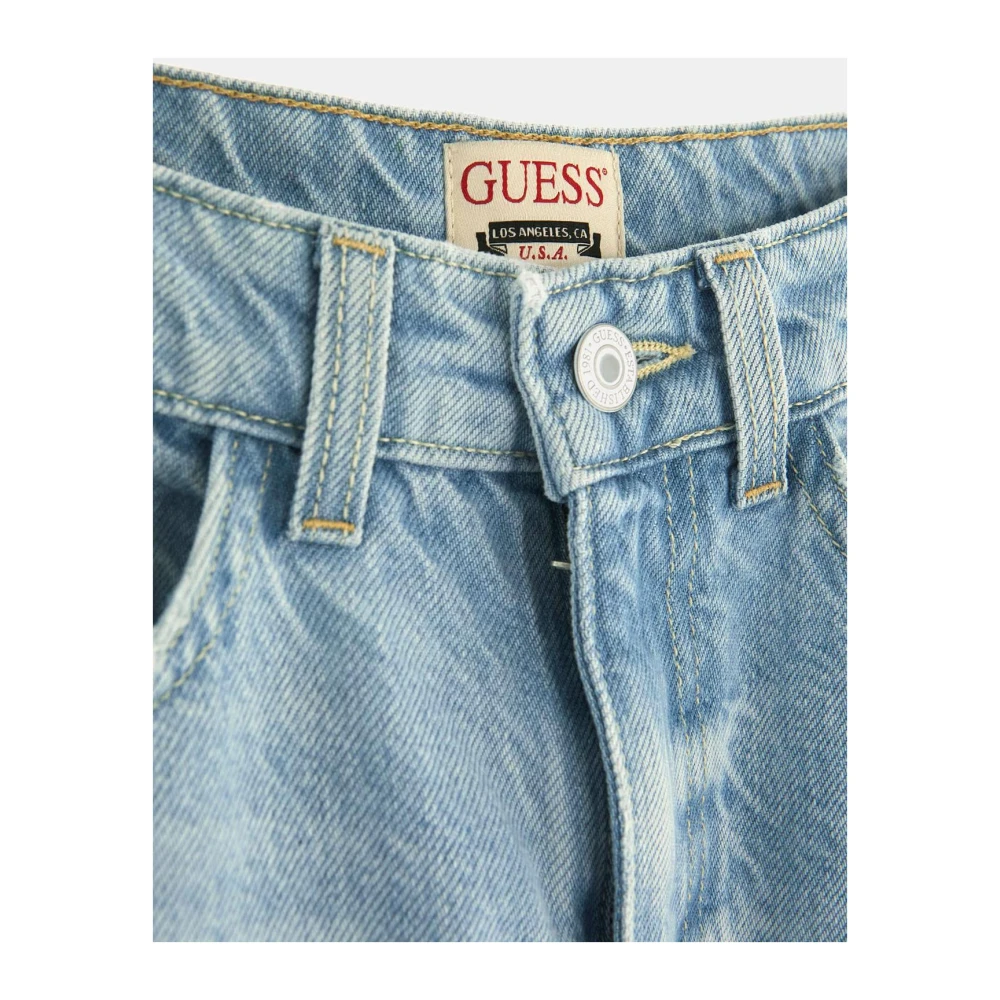 Guess Achter Split Jeans Rok Blue Dames