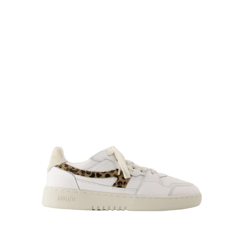 Axel Arigato Witte Luipaard Sneakers Leer Bovenste Veters Dames Schoenen