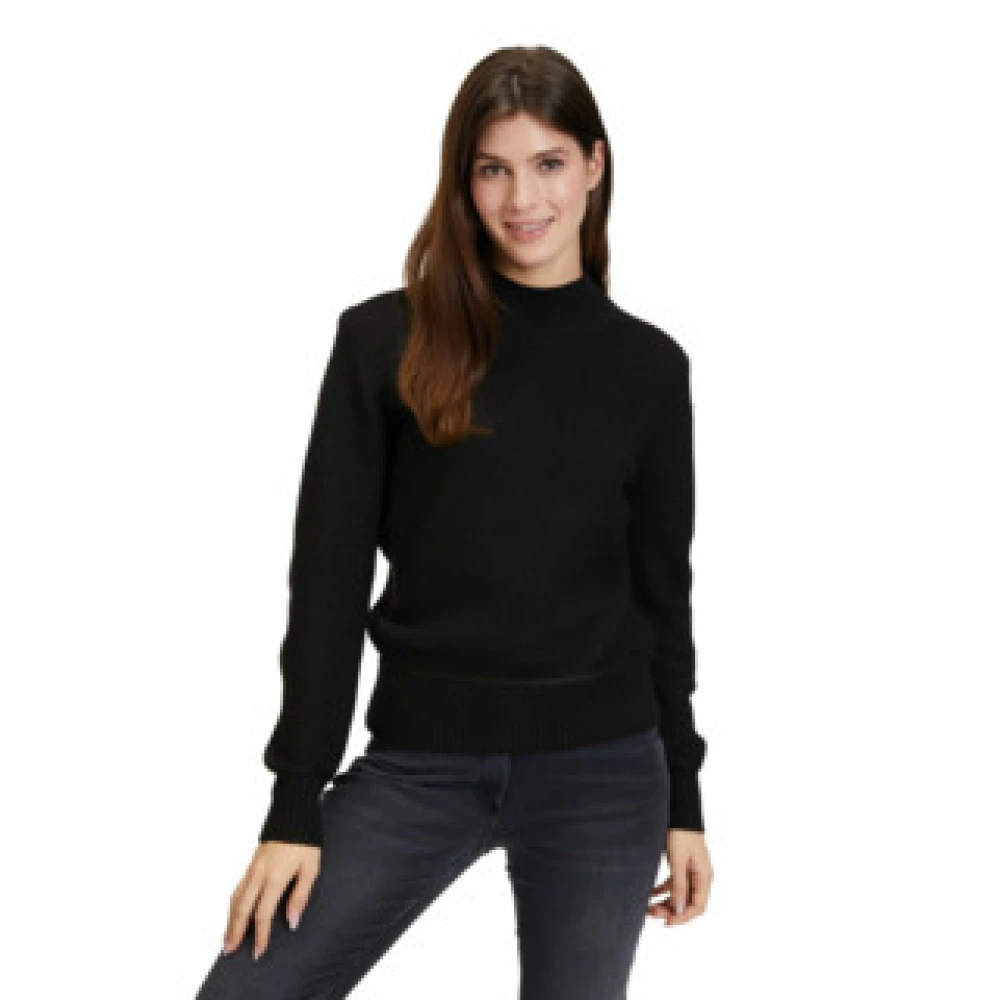 Betty & Co Gebreide trui Kort 1 1 Mouw Zwart 100612406 Black Dames