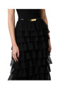 robe-de-soiree-noire-cotelee-avec-volants