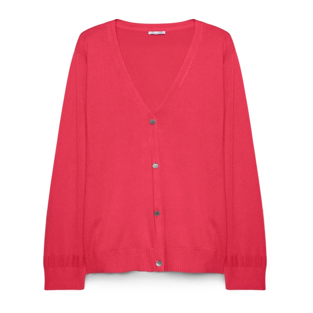 Fiorella Rubino V-hals Cardigan in Ecovero™ Viscose Pink Dames