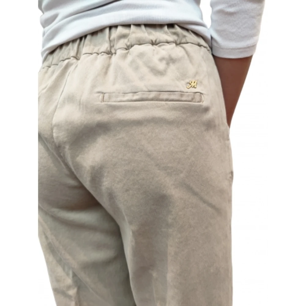 Mason's Elastische Taille Easy Jogger Chinos Taupe Beige Dames