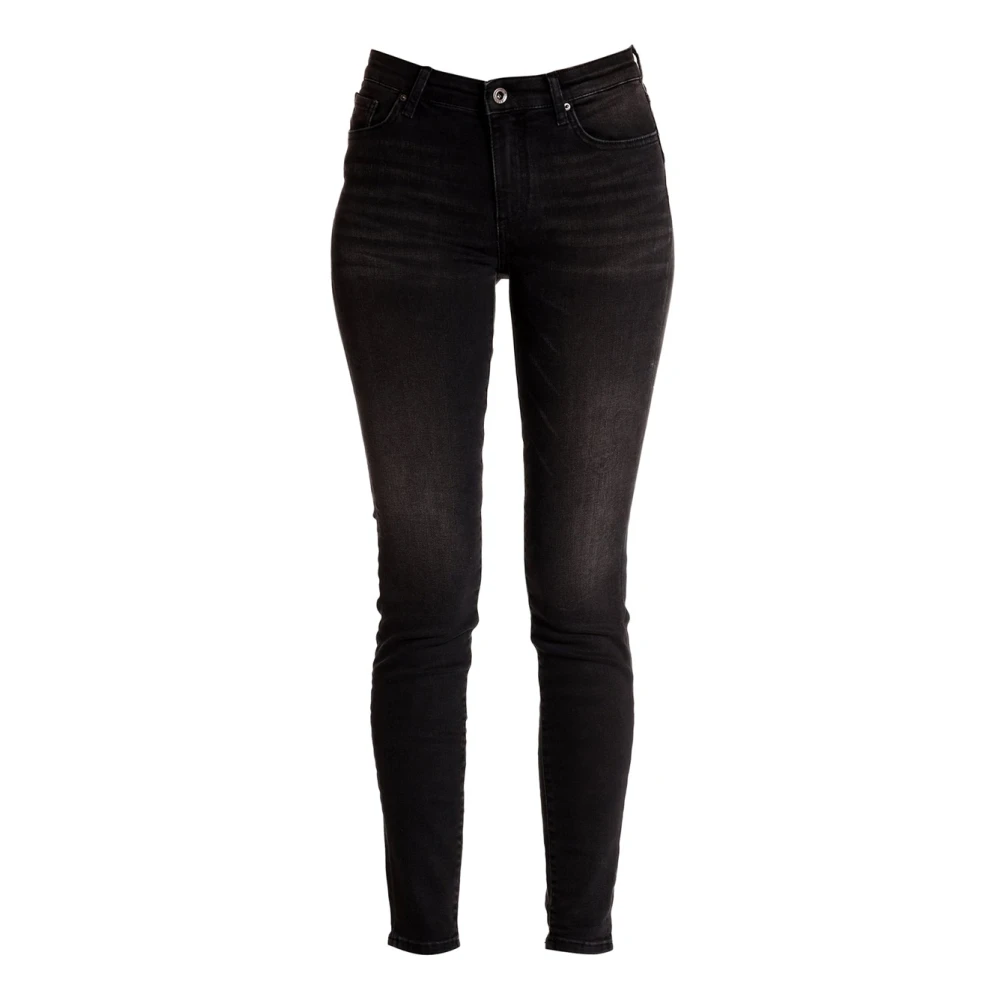 Armani Exchange Slim Zwart Denim Jeans Black Dames