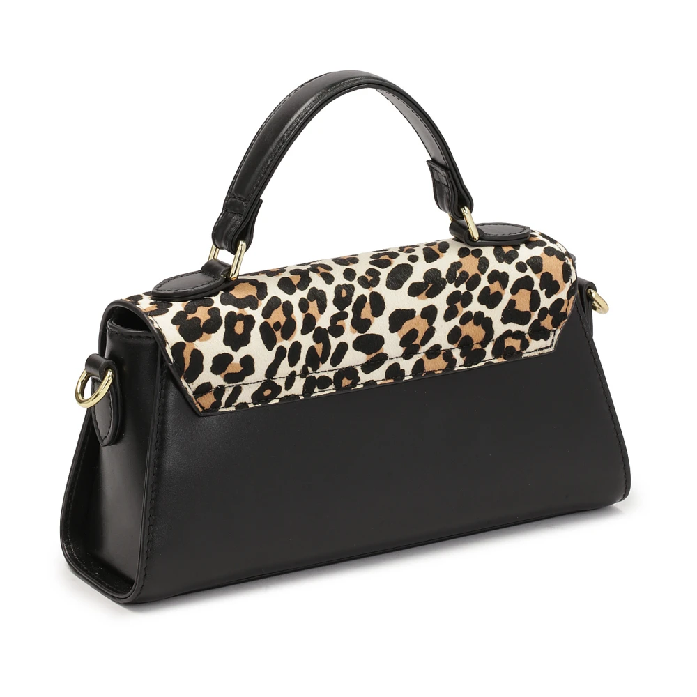Kazar Elegante handtas versierd met luipaardprint Black Dames