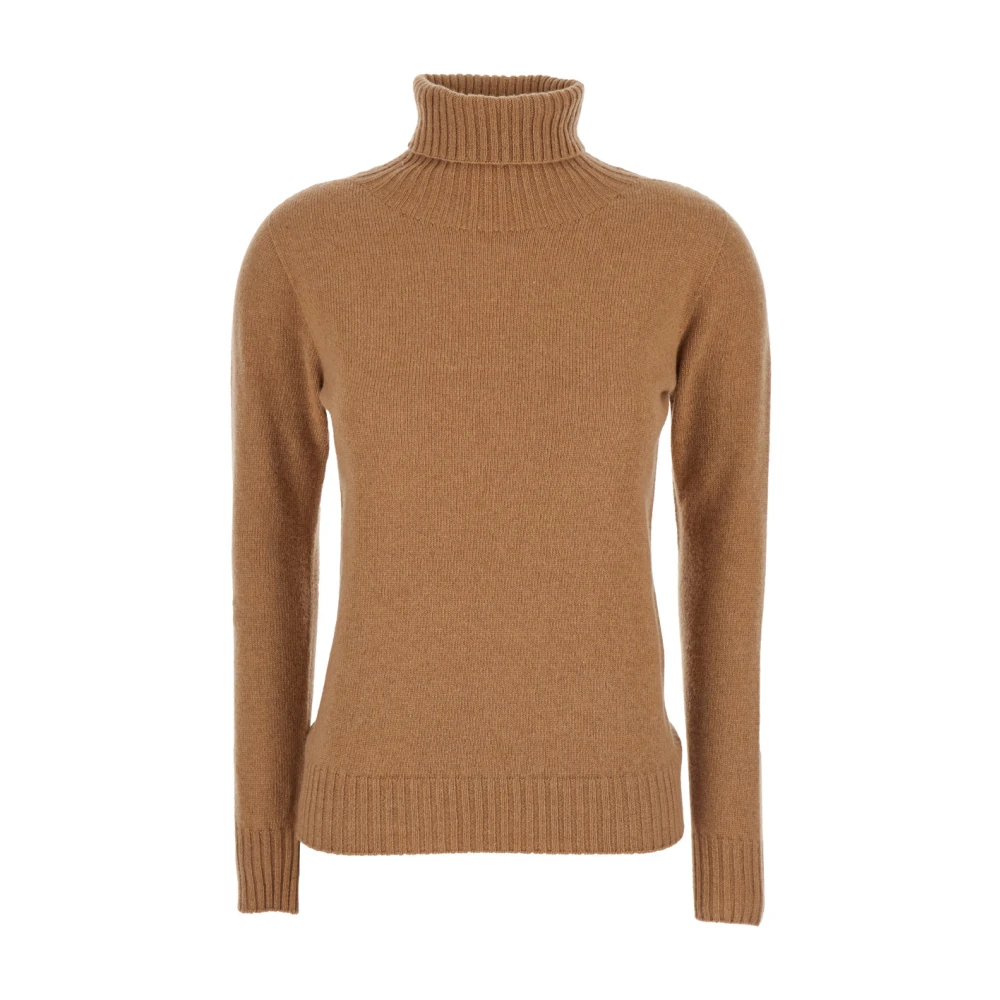 Mauro Grifoni Kashmir High-Neck Sweater Beige Beige, Dam