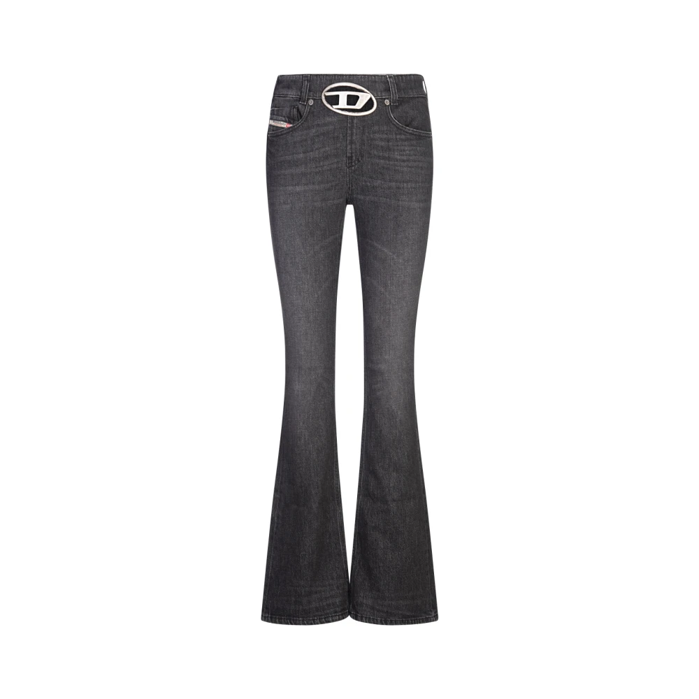 Diesel Zwarte Bootcut Jeans met Bohemian Attitude Black Dames