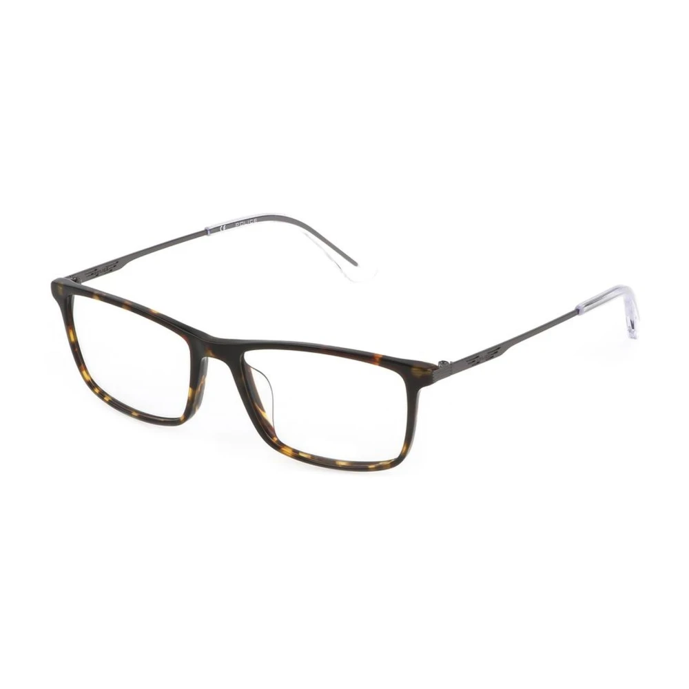 Police Bruine plastic monturen met metalen armband Brown Heren