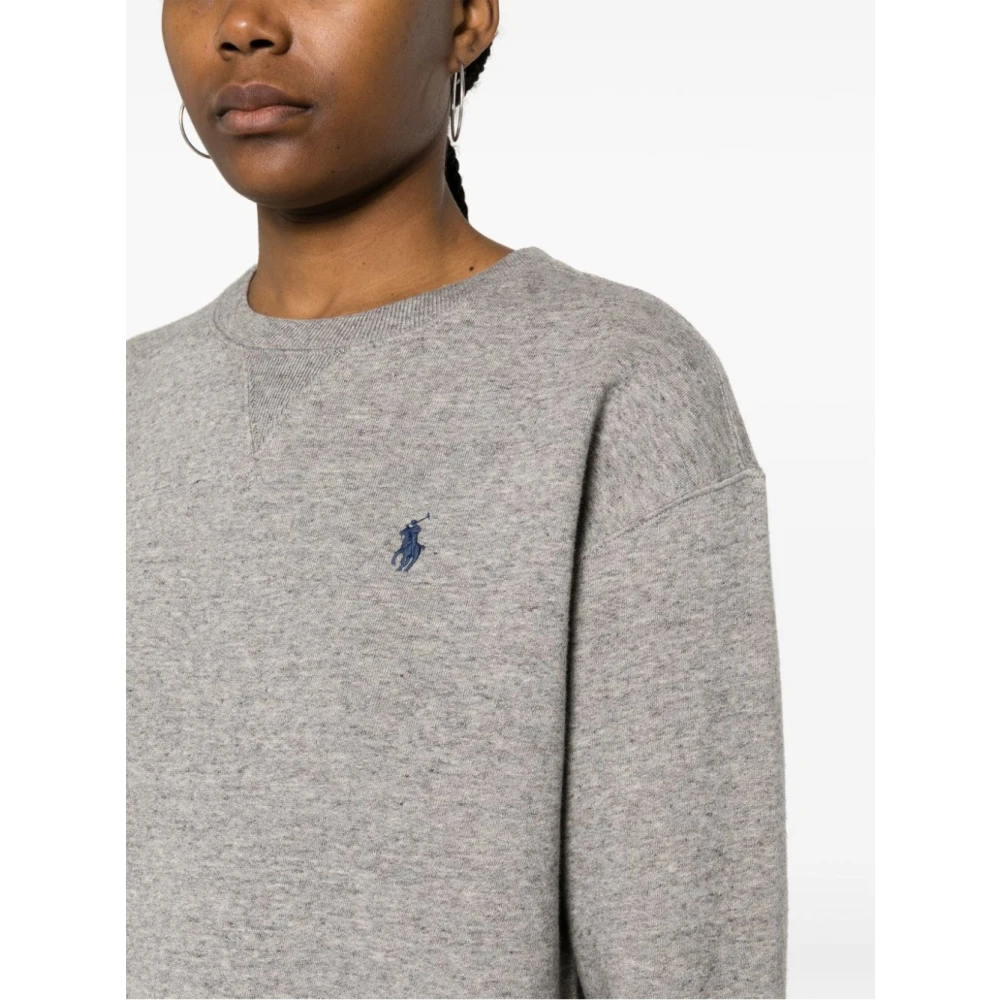Ralph Lauren Lange Mouw Sweatshirt Gray Dames