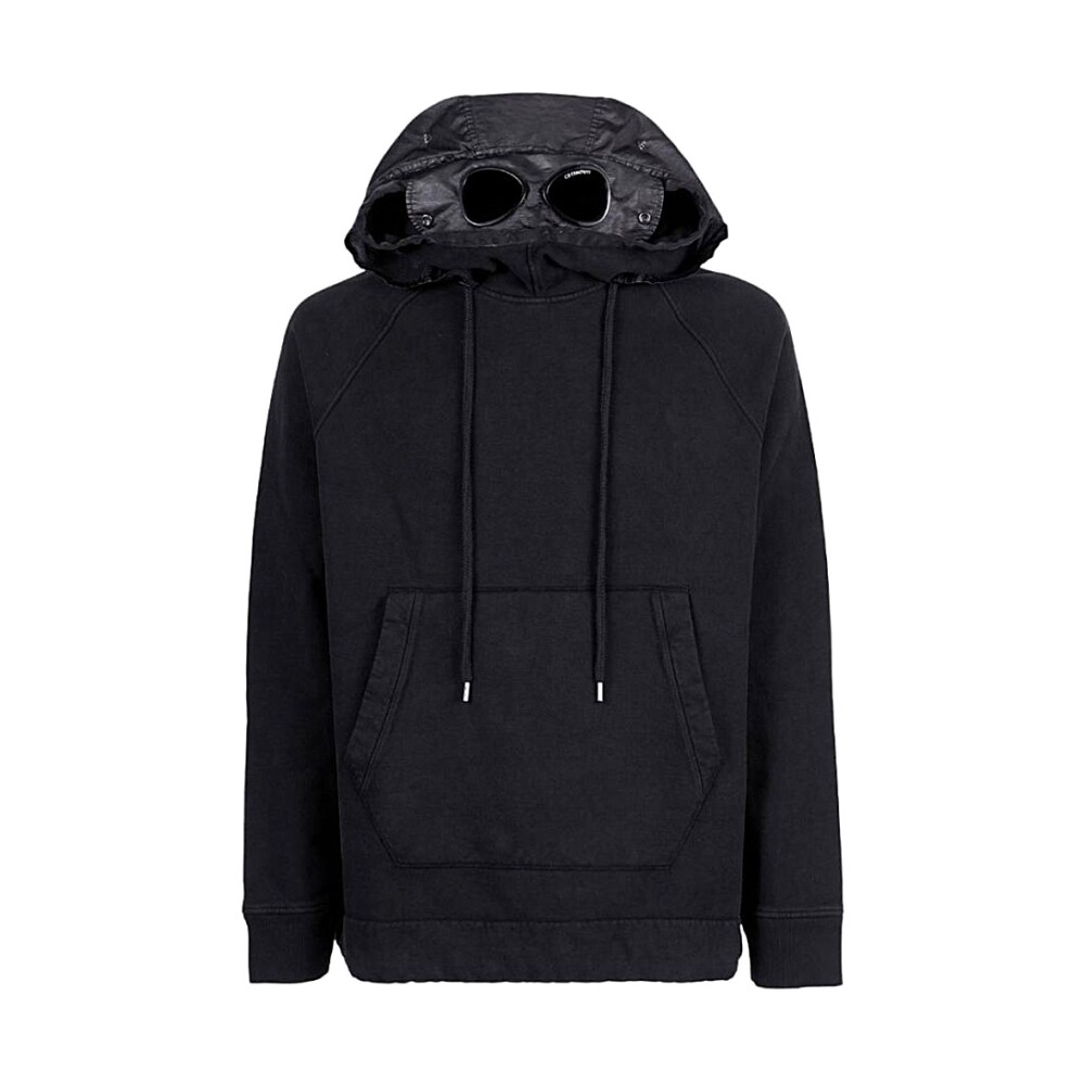 パーカー・フーディ C.P. Company Brushed' Black Cotton Sweatshirt C.P. Company Brushed' Black Cotton Sweatshirt | ShopSimon