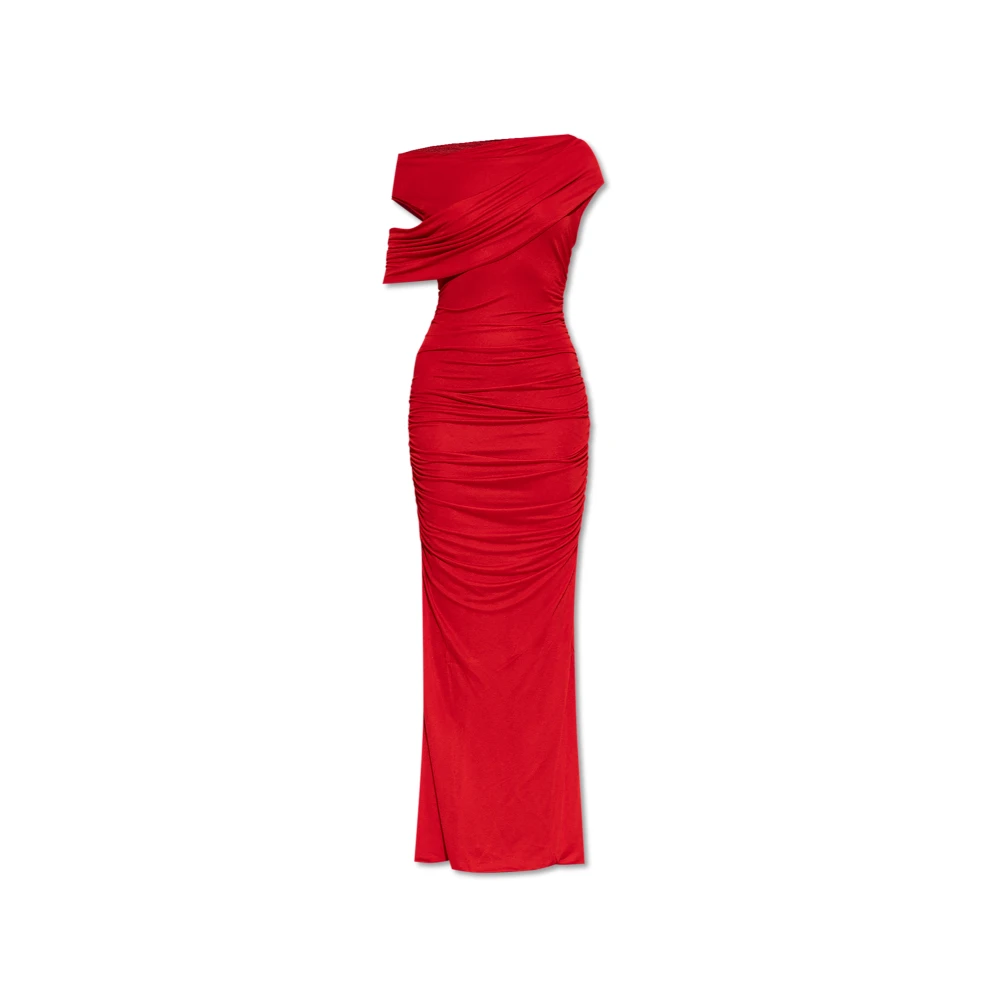 Blumarine Jurk met draperie Red Dames