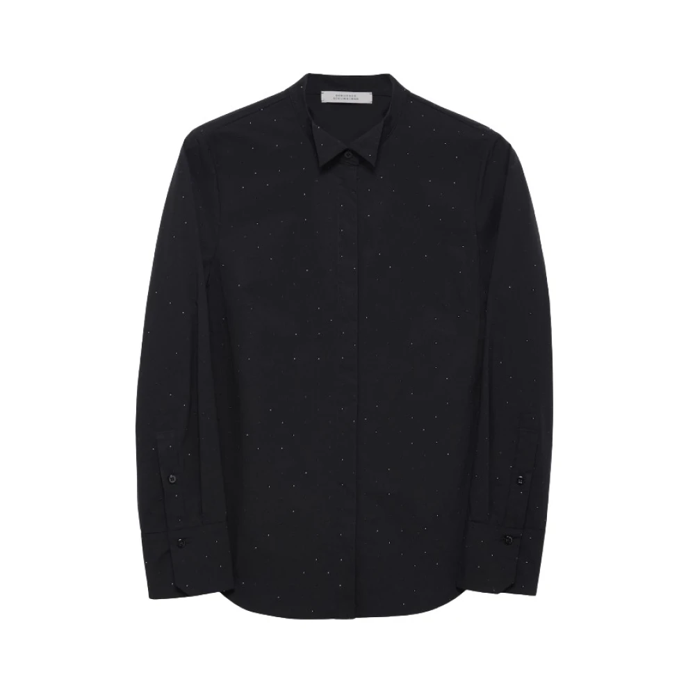 Dorothee schumacher Sprankelende Zwarte Poplin Blouse met Strass Versieringen Black Dames