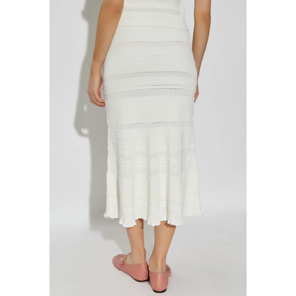 Lanvin Katoenen rok White Dames