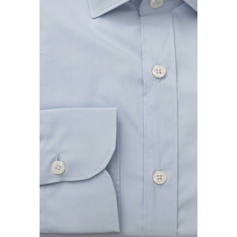 Bagutta Slim Fit Franse Kraag Overhemden Blue Heren