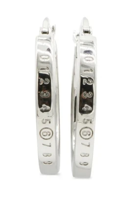 Numeric Hoop Earrings