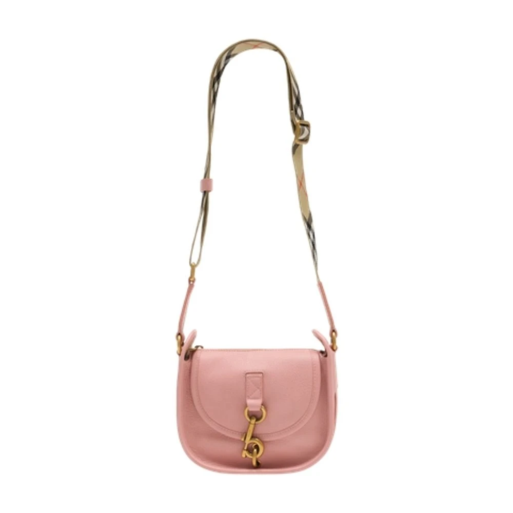 Burberry Women's Pink Mini B Clip Messenger Bag