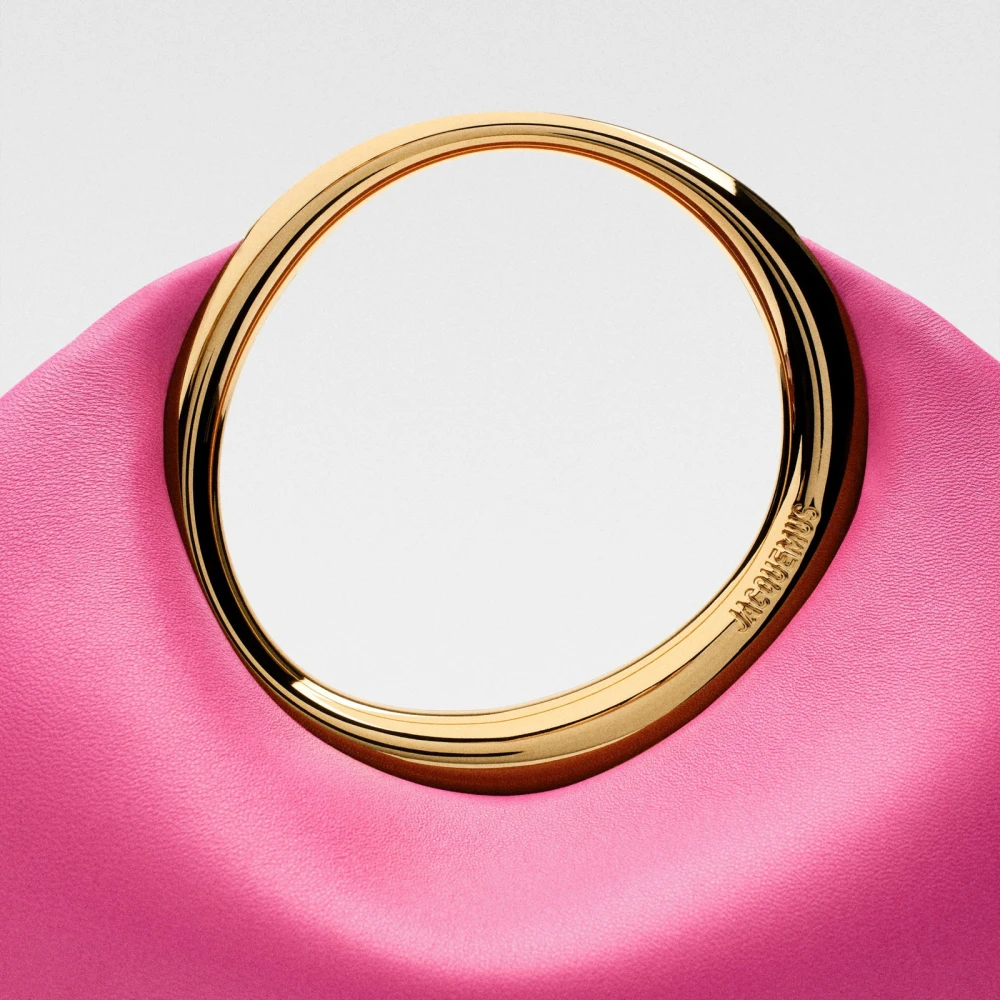 Jacquemus Le Petit Calino Donkerroze Leren Tas Pink Dames