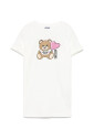 white-crew-neck-logo-print-dress