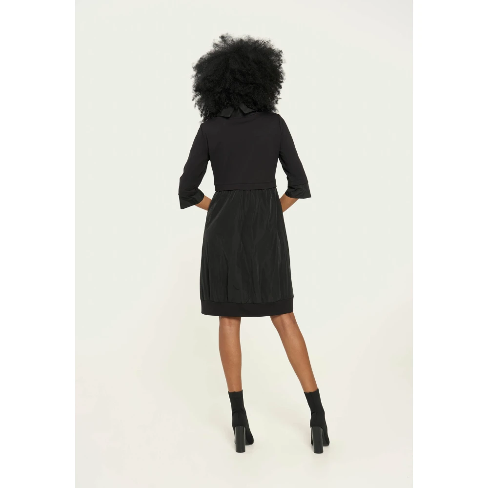 Vicario Cinque Milano Stitch Jurk met Ballonrok Black Dames