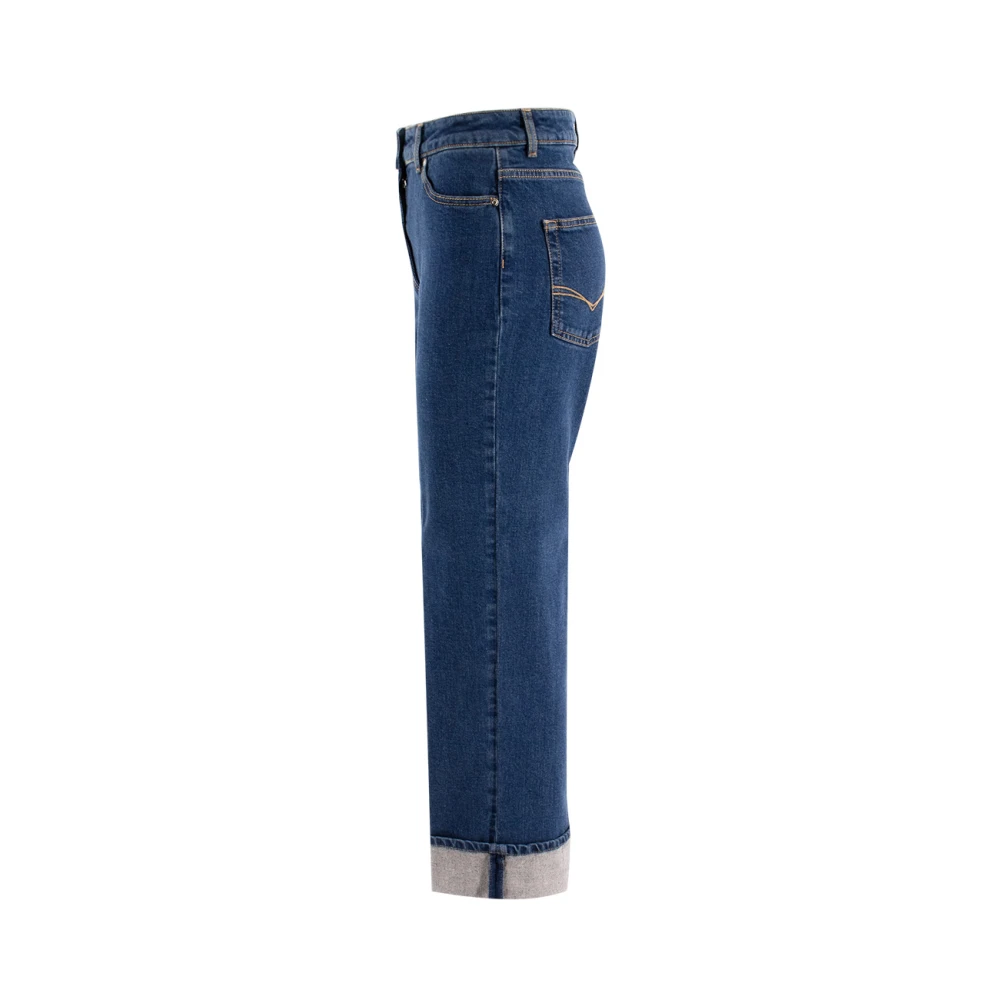PESERICO Straight Jeans Blue Dames