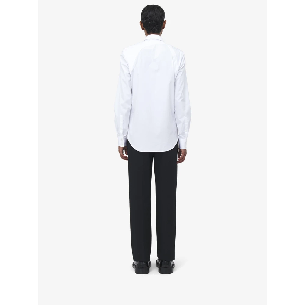 alexander mcqueen Wit Overhemd met Harnas Detail White Heren