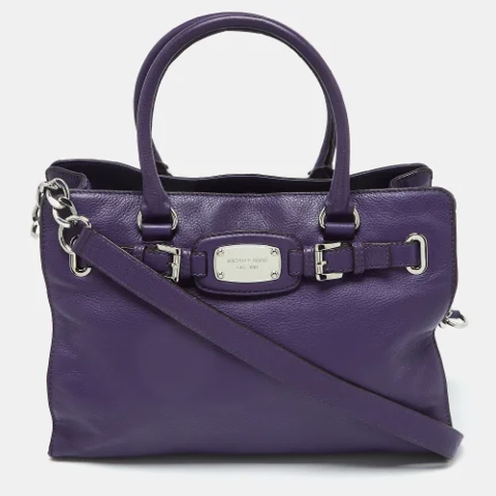 Michael Kors Pre-owned Leather handbags Purple Dames