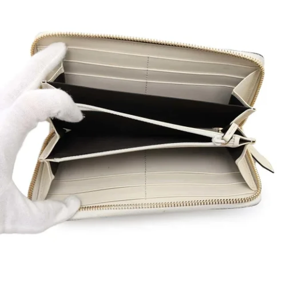 Gucci Vintage Pre-owned Leather wallets White Dames