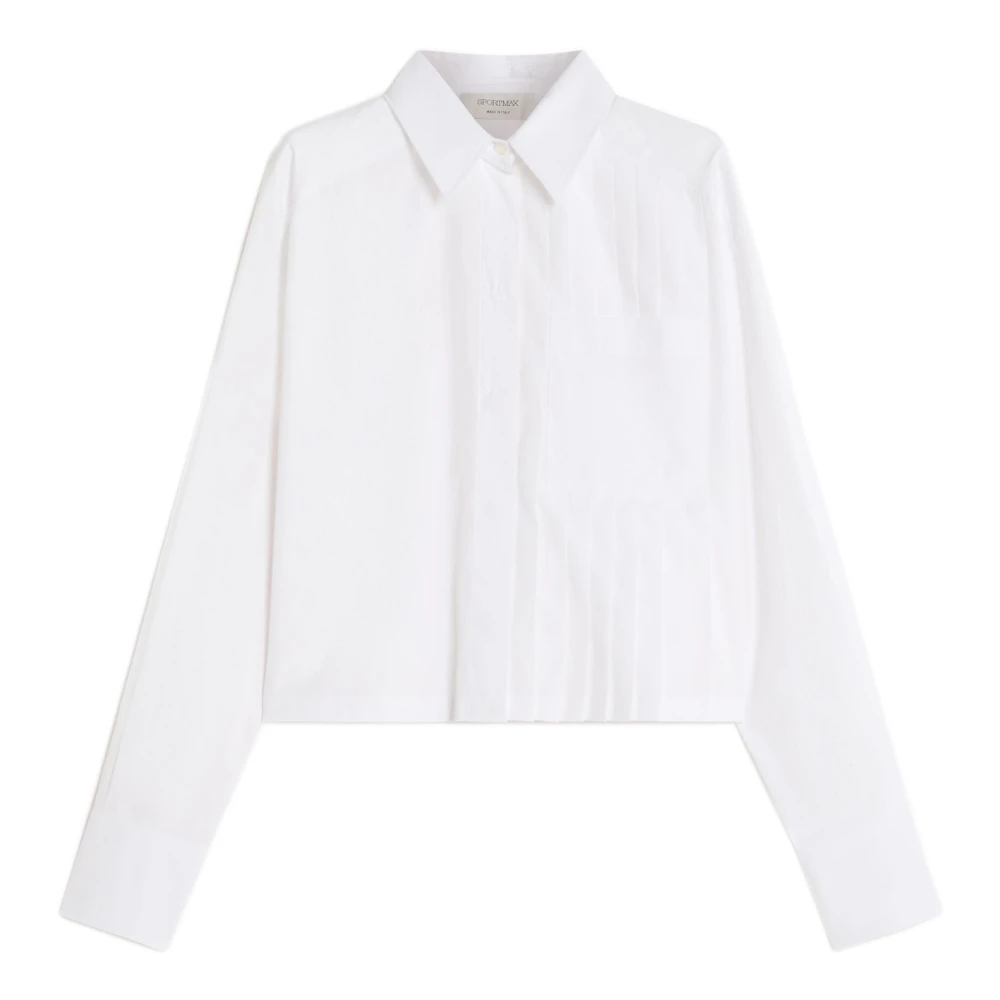 SPORTMAX Stijlvolle shirts voor sportliefhebbers White Dames