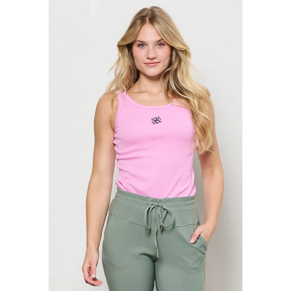 &Co Woman Top zonder mouwen Zomerse stijl Pink Dames