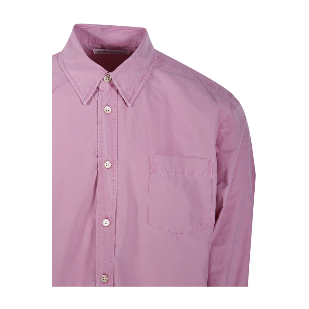 Our Legacy Roze Poplin Beyond BD Overhemd Pink Heren