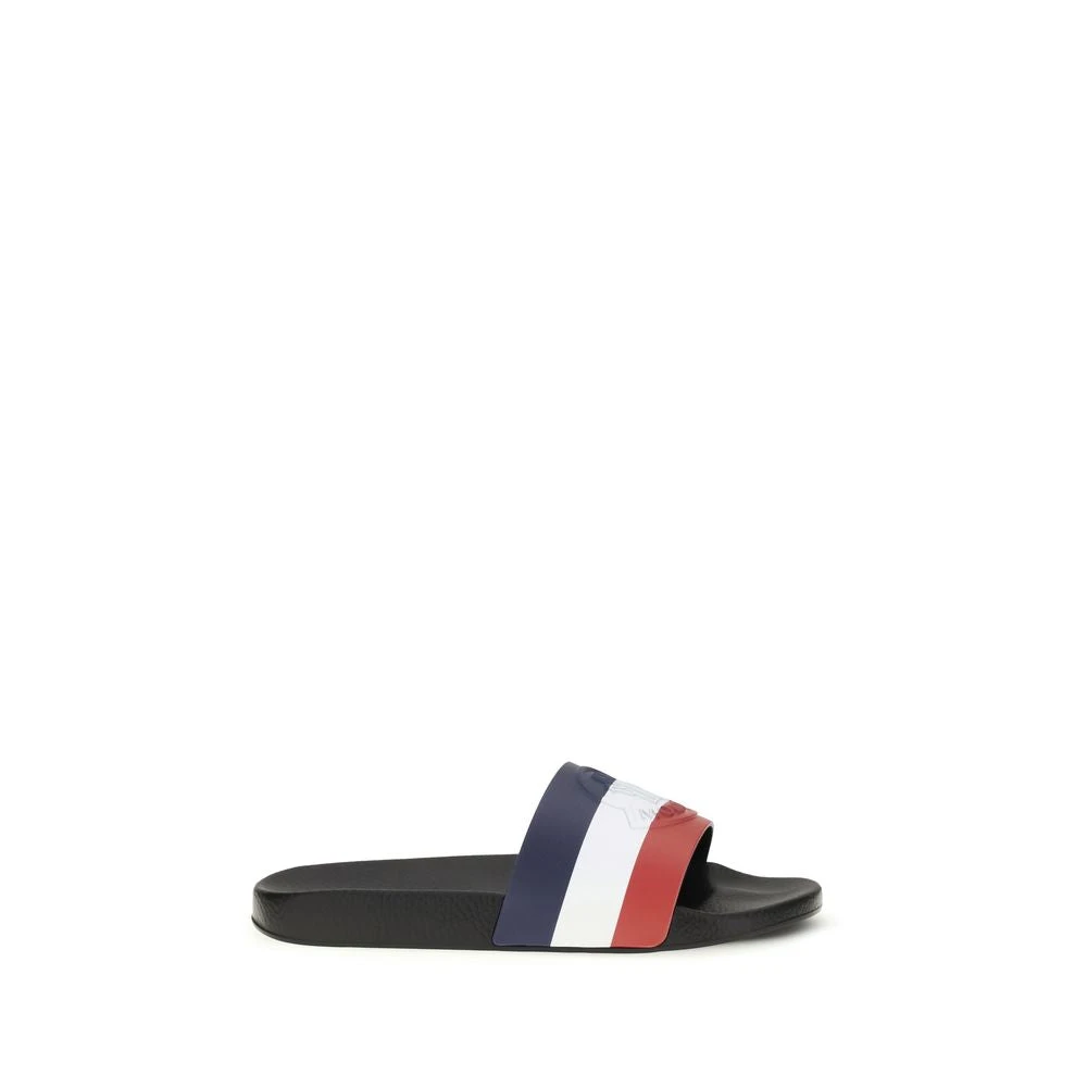 Moncler Men's Multicolor Basile Slippers - Sliders - 6 Uk - Shoes