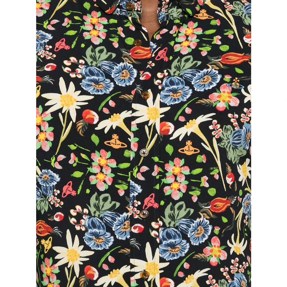 Vivienne Westwood Bloemenprint Button-Down Overhemd Multicolor Heren
