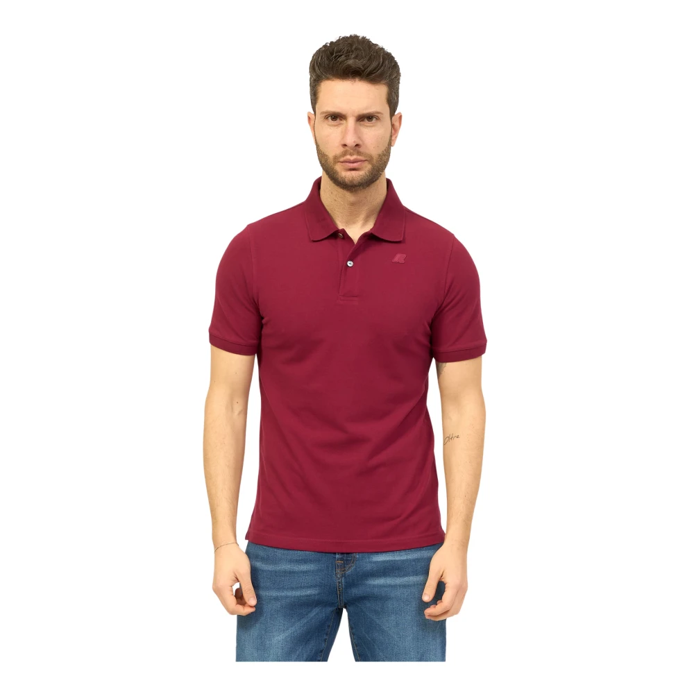 K-way Polo Shirts Red Heren