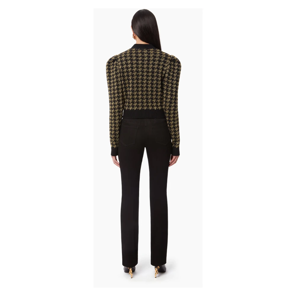 Nina Ricci Zwart Houndstooth Jacquard Sweater Multicolor Dames