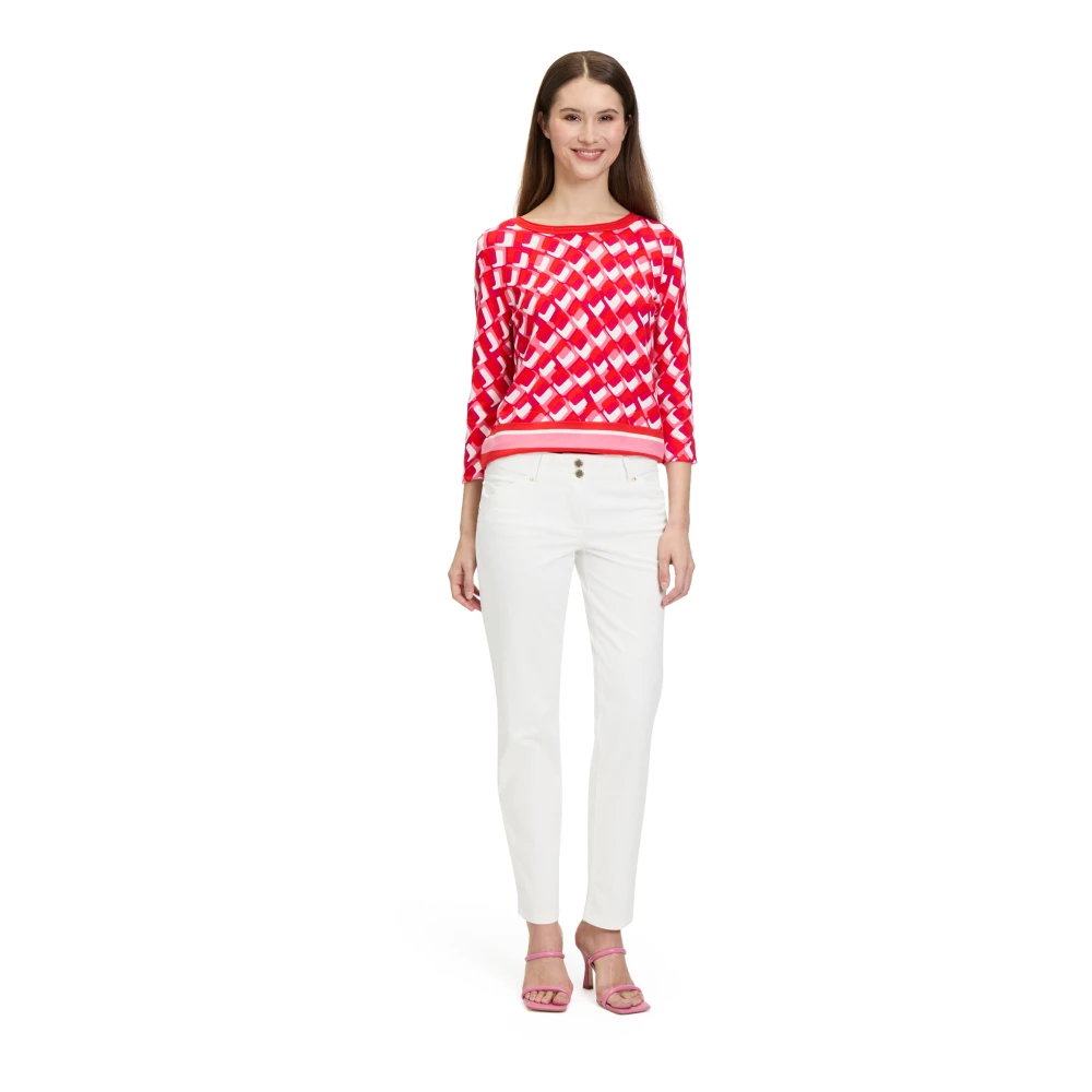 Betty Barclay Slim Fit Casual Jeans met lage taille White Dames