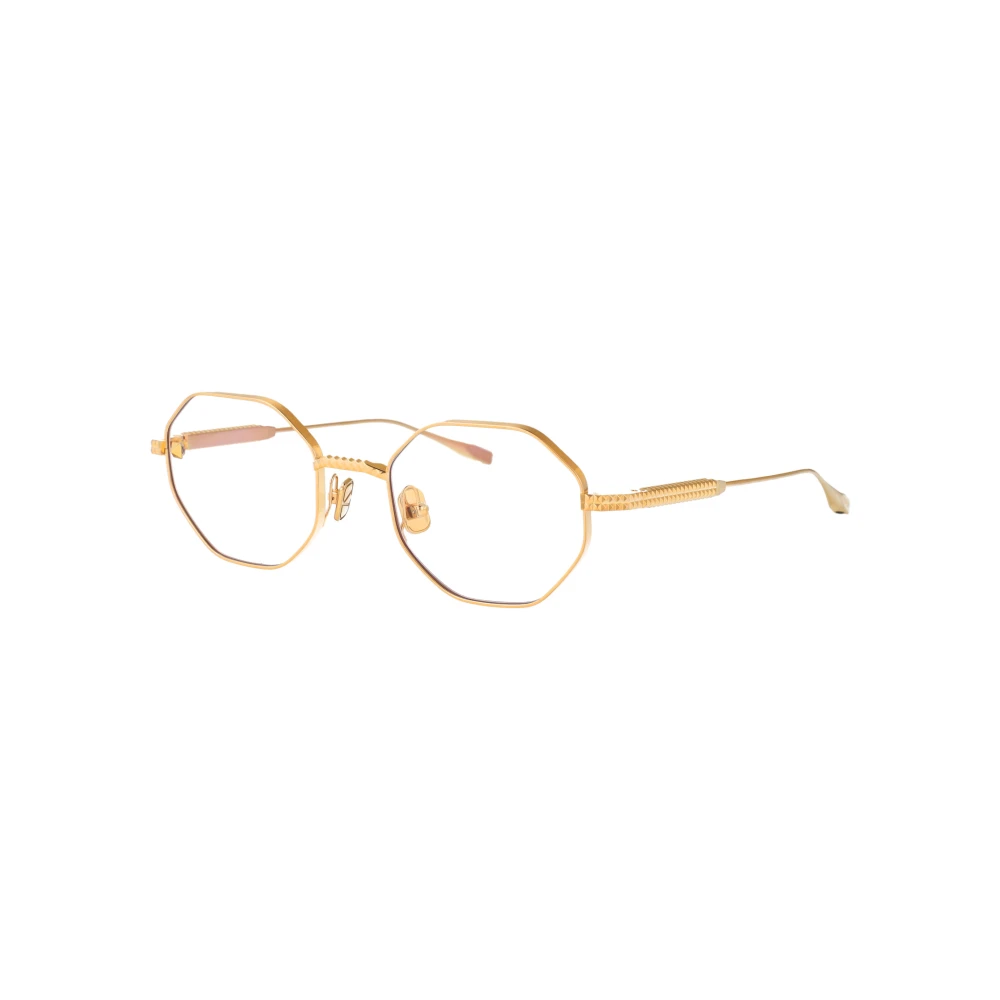 Valentino Garavani Stiliga Optiska V-Stud Glasögon Yellow, Dam