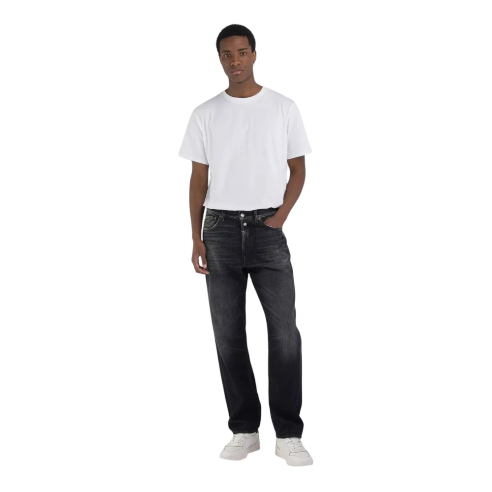 Replay Klassieke Straight Fit Denim Jeans Gray Heren
