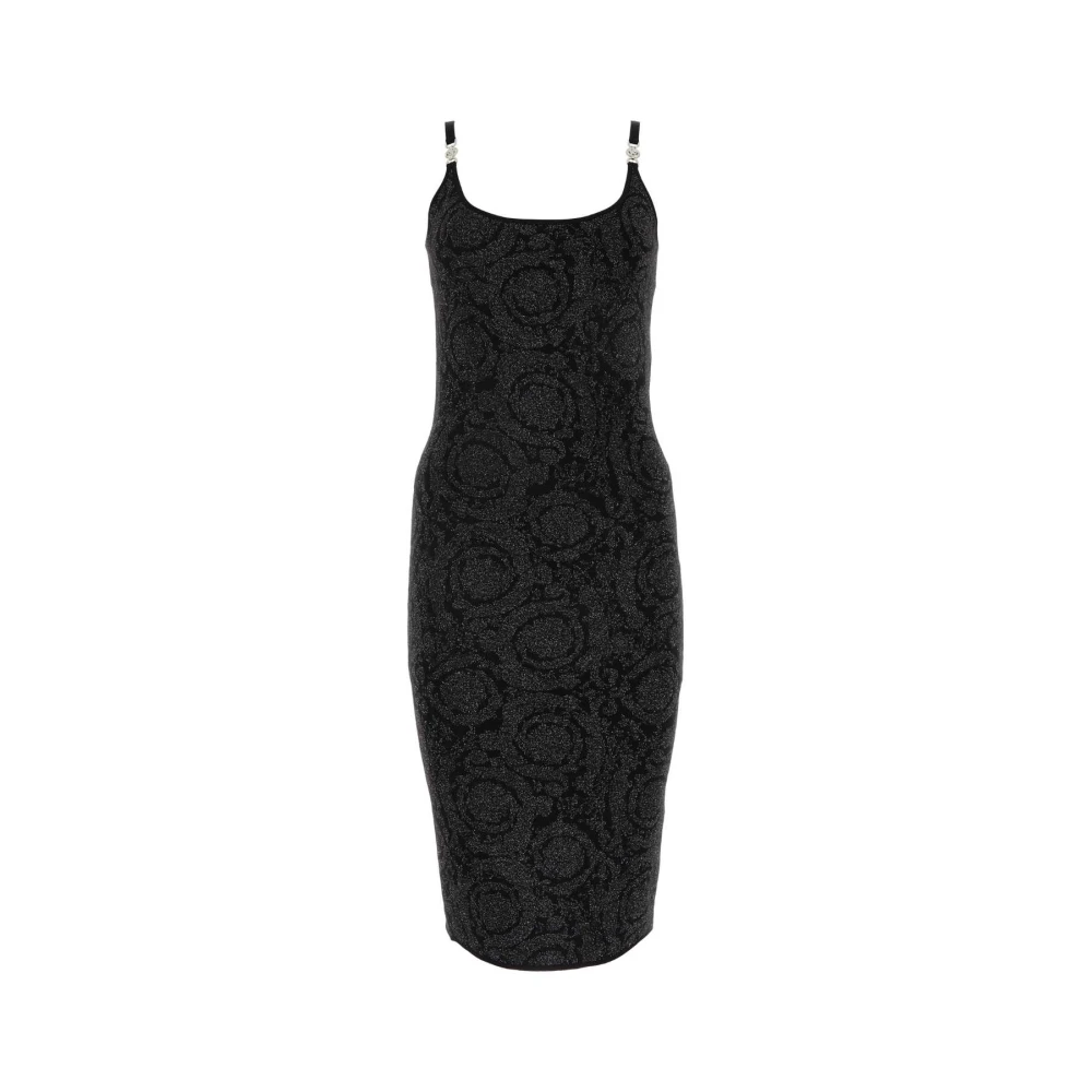 Versace Zwarte stretch jurk Black Dames