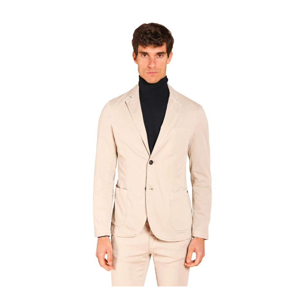 Mason's Da Vinci blazer in gabardine regular fit Beige Heren