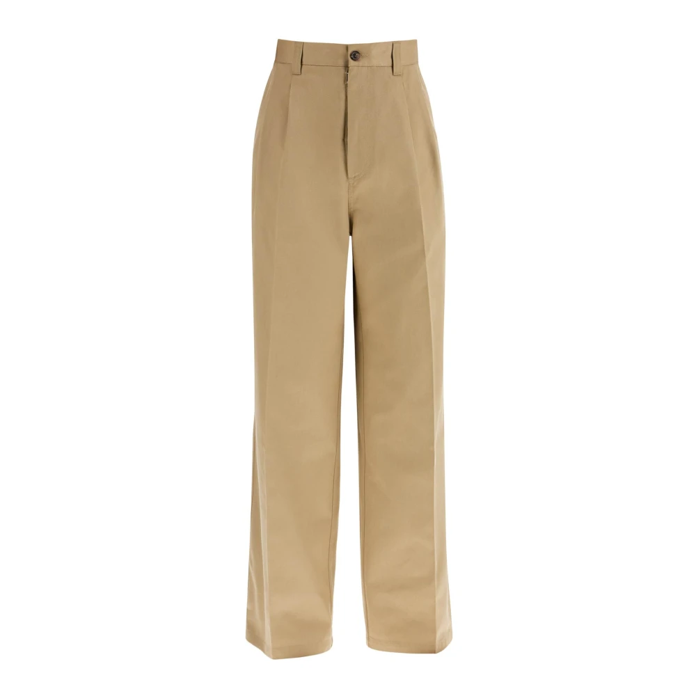 Maison Margiela Wijde Skater Chino Broek Beige Heren