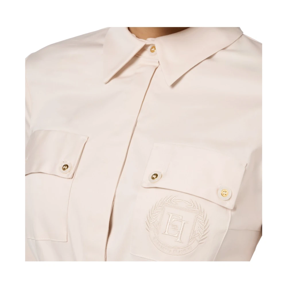 Elisabetta Franchi Body Blouse Beige Dames
