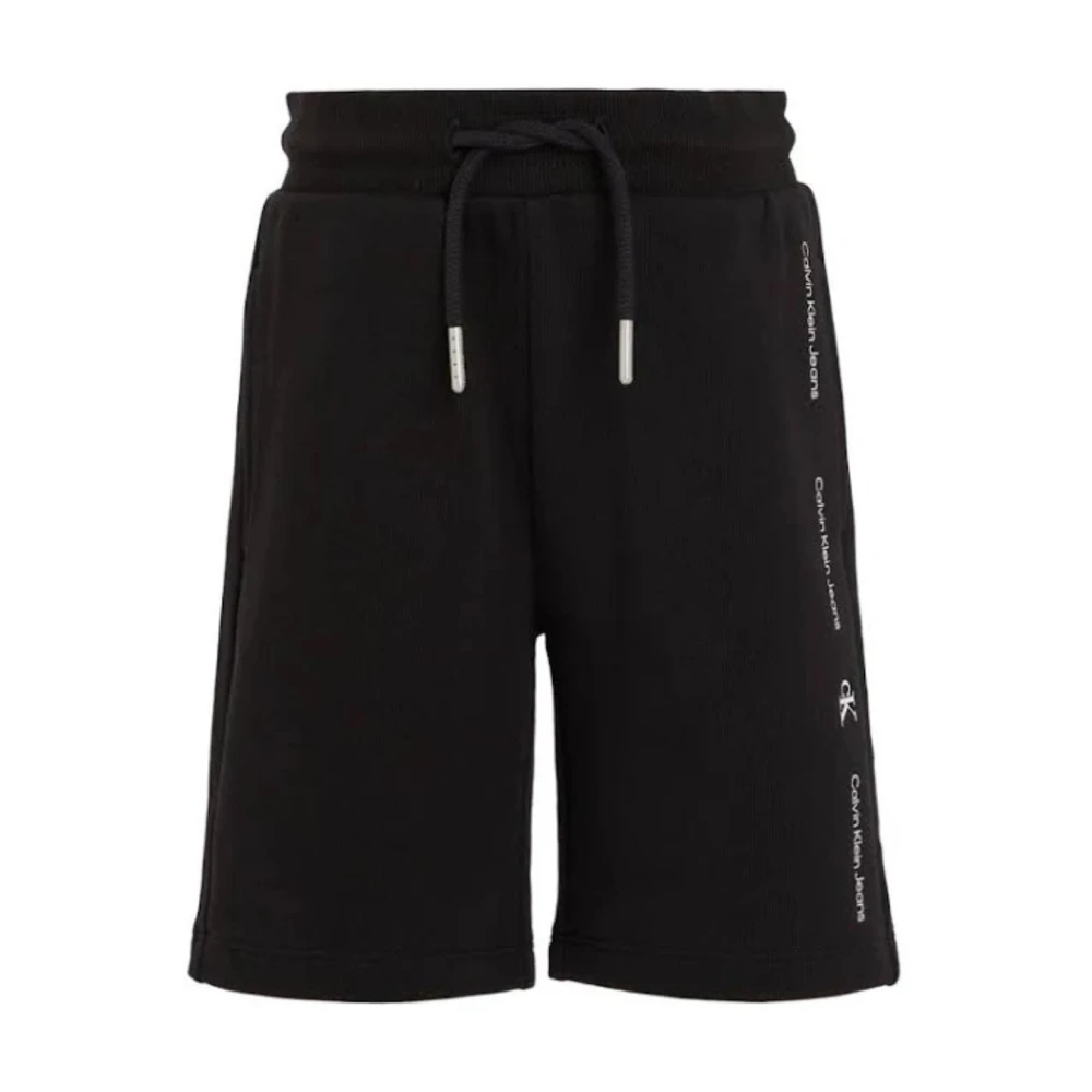 Calvin Klein Boys Black Minimalistic Sporty Bermuda Shorts - Shorts - 6 Y - Kids