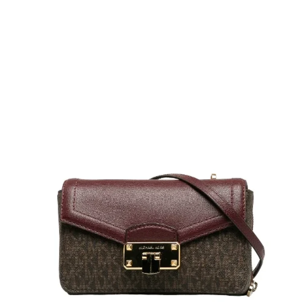 Michael Kors Pre-owned Canvas shoulder-bags Brown Dames